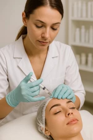 Aplicar toxina, preenchedores, fios e bioestimuladores