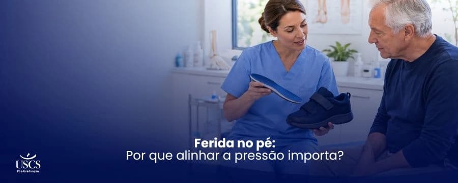 Feridas nos pés: por que aliviar a pressão pode ser tão importante quanto o curativo?