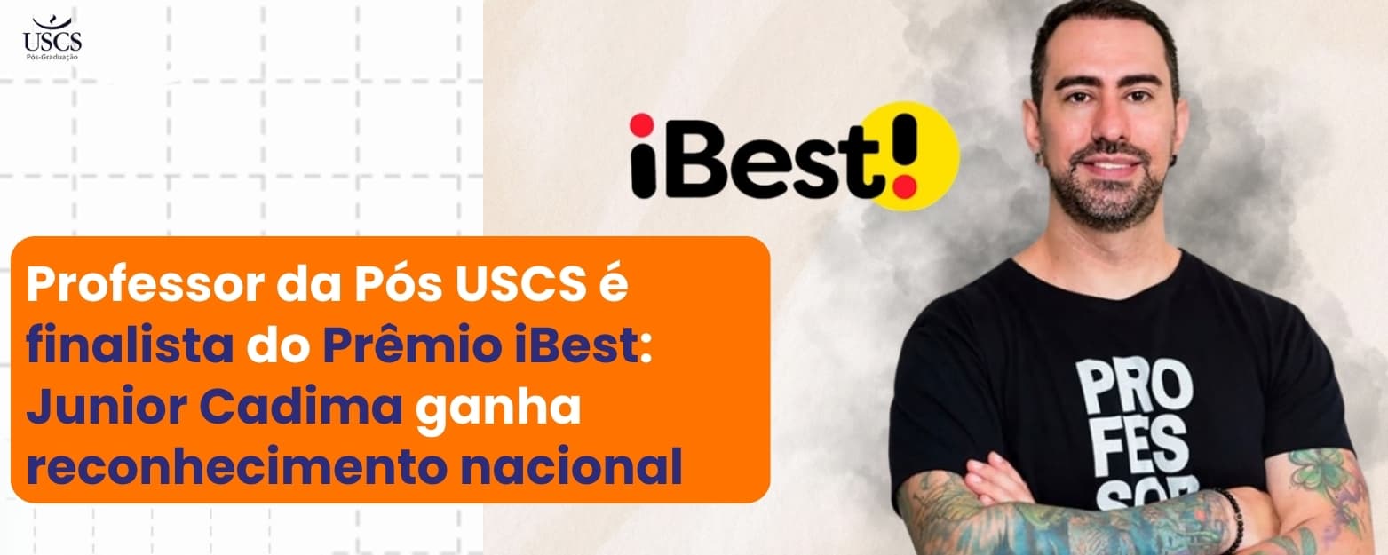Professor da Pós USCS é finalista do Prêmio iBest: Junior Cadima ganha reconhecimento nacional