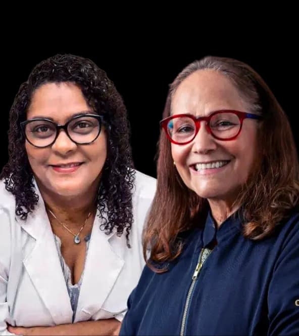 Enf. Maria da Conceição Baldini Benevides Blanck e Enf. Lucimere Maria dos Santos