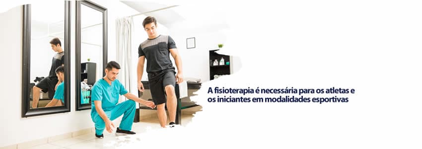 A fisioterapia é necessária para os atletas e os iniciantes em modalidades esportivas