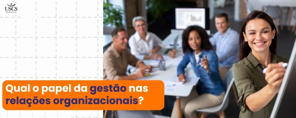 Qual o papel da gestão nas relações organizacionais?