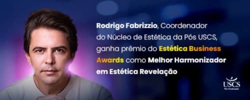 Coordenador do Núcleo de Estética ganha prêmio como Melhor Harmonizador em Estética Revelação